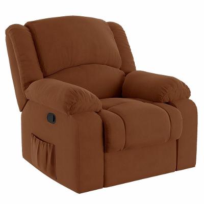 Poltrona Do Papai Reclinável Melim Zero Wall Veludo Fh1 - D'rossi Cor Terracota