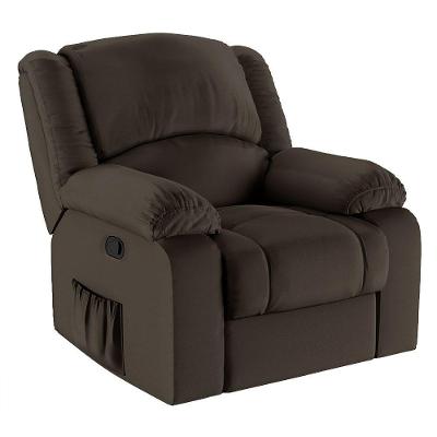 Poltrona Do Papai Reclinável Melim Zero Wall Sintético Pu Fh1 - D'rossi Cor Marrom