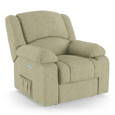 Poltrona Do Papai Reclinável Melim Elétrica Led Linho Fh1 - D'rossi Cor Bege