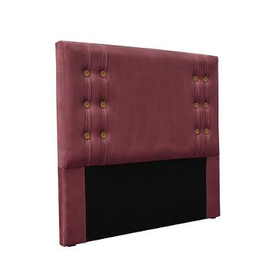 Cabeceira Cama Box Casal 140 Cm Gênova Veludo S04 - D'rossi Cor Vinho