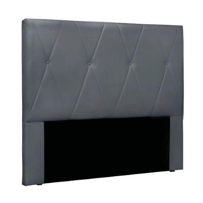 Cabeceira Cama Box Casal 140 Cm Aquilla Veludo S04 - D'rossi Cor Cinza