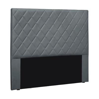 Cabeceira Cama Box Solteiro 90 Cm Dubai Veludo S04 - D'rossi Cor Cinza