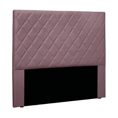 Cabeceira Cama Box Solteiro 90 Cm Dubai Veludo S04 - D'rossi Cor Uva