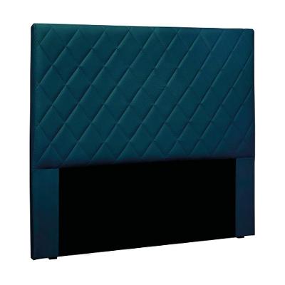 Cabeceira Cama Box Solteiro 90 Cm Dubai Veludo S04 - D'rossi Cor Azul Marinho
