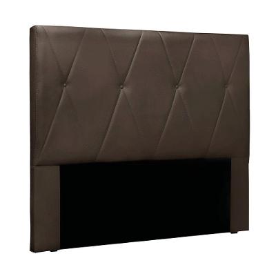Cabeceira Cama Box Solteiro 90 Cm Aquilla Veludo S04 - D'rossi Cor Marrom