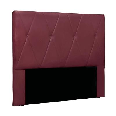 Cabeceira Cama Box Casal 140 Cm Aquilla Veludo S04 - D'rossi Cor Vinho