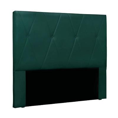 Cabeceira Cama Box Casal 140 Cm Aquilla Veludo S04 - D'rossi Cor Verde