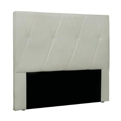 Cabeceira Cama Box Solteiro 90 Cm Aquilla Veludo Prata S04 - D'rossi