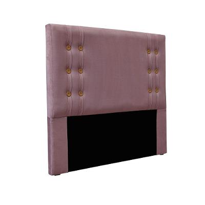 Cabeceira Cama Box Casal 140 Cm Gênova Veludo S04 - D'rossi Cor Uva
