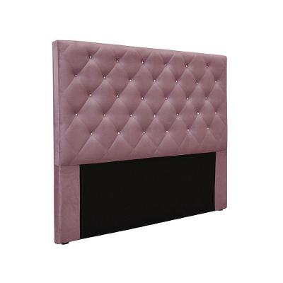 Cabeceira Cama Box Solteiro 90 Cm Tania Veludo S04 - D'rossi Cor Uva