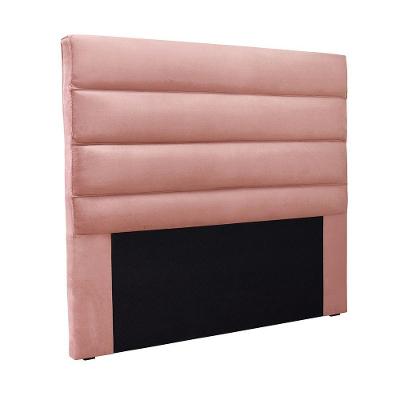 Cabeceira Cama Box Casal 140 Cm Arles Veludo S04 - D'rossi Cor Rosa