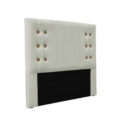 Cabeceira Cama Box Solteiro 90 Cm Gênova Veludo Prata S04 - D'rossi