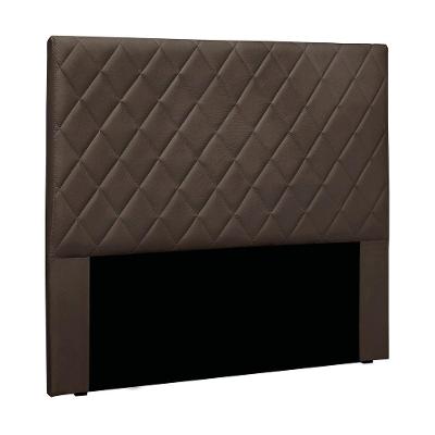 Cabeceira Cama Box Casal 140 Cm Dubai Veludo Marrom S04 - D'rossi
