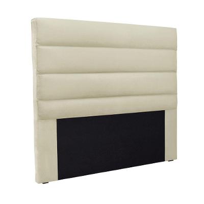 Cabeceira Cama Box Casal 140 Cm Arles Veludo S04 - D'rossi Cor Bege