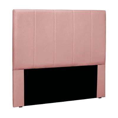 Cabeceira Cama Box Casal 140 Cm Arizona Veludo S04 - D'rossi Cor Rosa