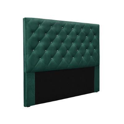Cabeceira Cama Box Solteiro 90 Cm Tania Veludo S04 - D'rossi Cor Verde