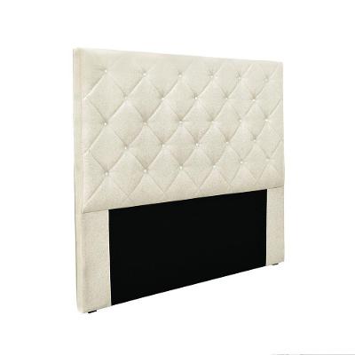 Cabeceira Cama Box Solteiro 90 Cm Tania Linho S04 - D'rossi Cor Natural