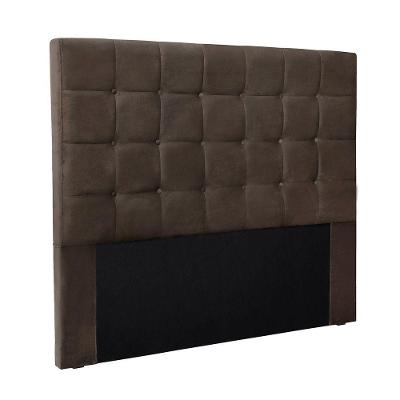 Cabeceira Cama Box Casal 140 Cm Verona Veludo Marrom S04 - D'rossi