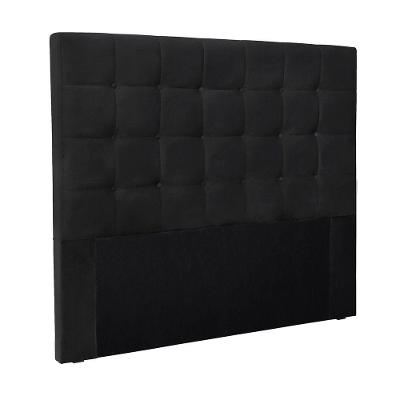 Cabeceira Cama Box Solteiro 90 Cm Verona Veludo Preto S04 - D'rossi