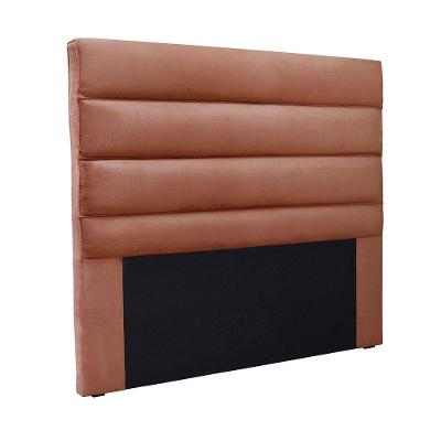 Cabeceira Cama Box Solteiro 90 Cm Arles Veludo Cobre S04 - D'rossi