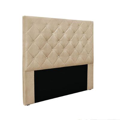 Cabeceira Cama Box Solteiro 90 Cm Tania Linho S04 - D'rossi Cor Dourado