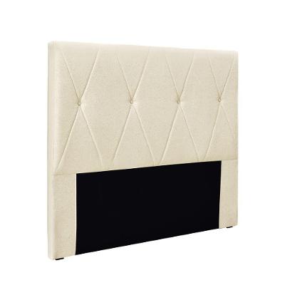Cabeceira Cama Box Solteiro 90 Cm Aquilla Linho S04 - D'rossi Cor Perola