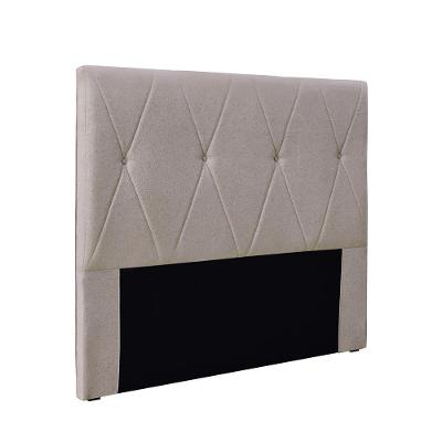 Cabeceira Cama Box Queen 160 Cm Aquilla Linho S04 - D'rossi Cor Areia