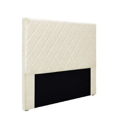 Cabeceira Cama Box Casal 140 Cm Dubai Linho S04 - D'rossi Cor Natural