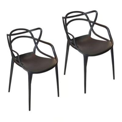 Kit 2 Un Cadeira Allegra Solna Masters Sala Jantar Pretas
