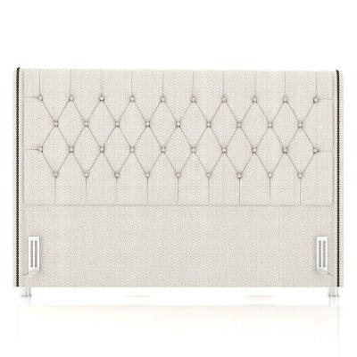 Cabeceira Cama Box Casal King 195cm Florenza P02 Linho Creme - Mpozenato