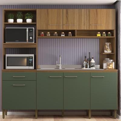 Cozinha 7 Portas E 1 Gaveta CO1516 Ipê Arbo Decibal