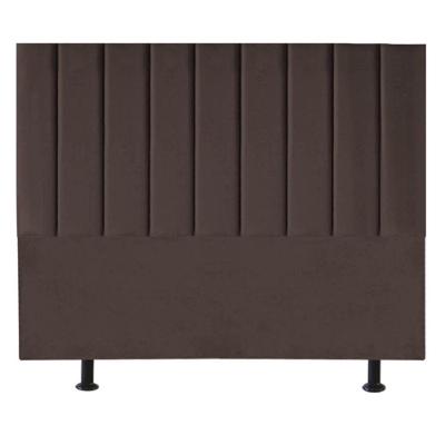 Cabeceira Estofada Cama Casal Queen Size160 Cm Mavie Linho marrom