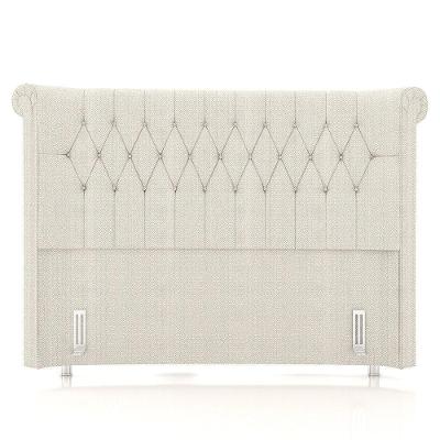 Cabeceira Cama Box Solteiro 90cm Dust P02 Linho Creme - Mpozenato