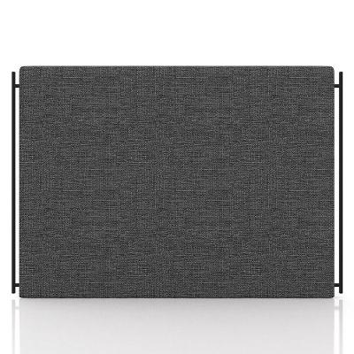 Cabeceira Cama Box Casal 140cm Oscar P02 Linho Cinza Escuro - Mpozenato