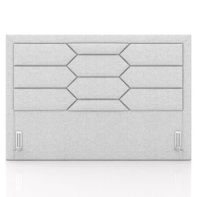 Cabeceira Cama Box Casal 140cm Texas P02 Linho Cinza Claro - Mpozenato