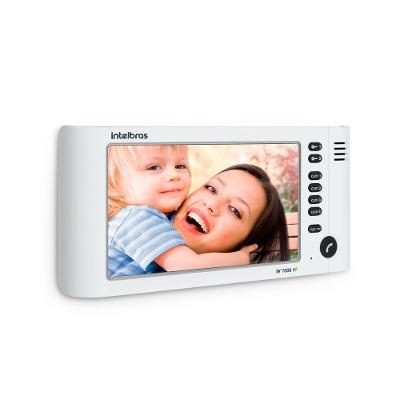 Módulo Interno Videoporteiro Iv 7000 Hf In Intelbras Branco Monitore Até 4 Ambientes