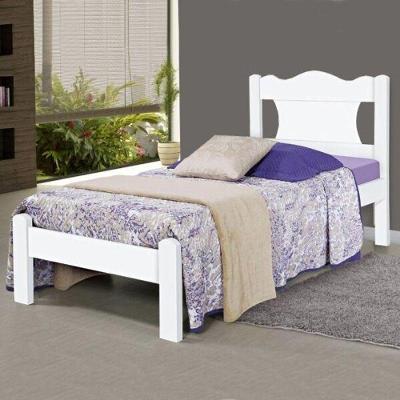 Cama Solteiro Munique Branco - Gabrielli