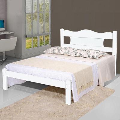 Cama Casal Munique Branco Gabrielli