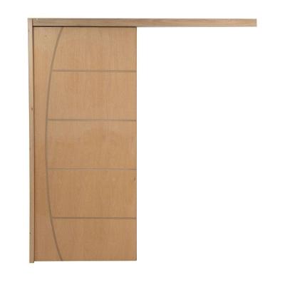 Porta De Correr P- Verniz Frisada Belissima 210x90