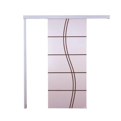Porta De Correr Branco Prime Frisada Fs Duplo 210x80