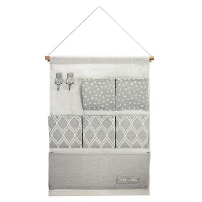 Organizador Porta Trecos P/ Pendurar C/ 6 Bolsos - Linha Loft Cinza