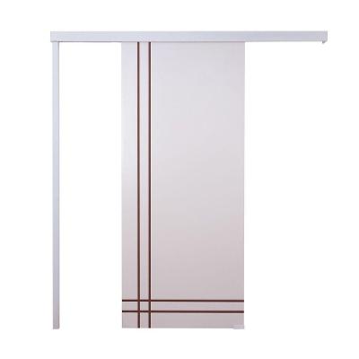 Porta De Correr Branco Prime Frisada F06 210x100