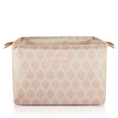 Cesto Organizador De Tecido Retangular Linha Loft Pink