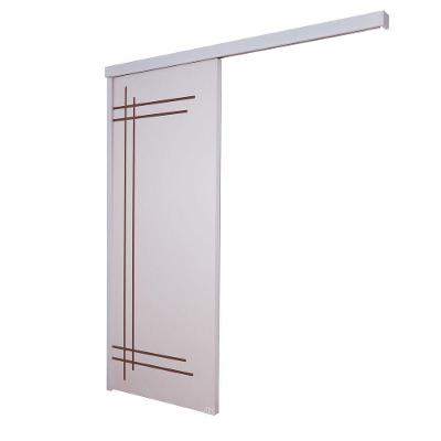 Porta De Correr Branco Prime Frisada F05 210x110