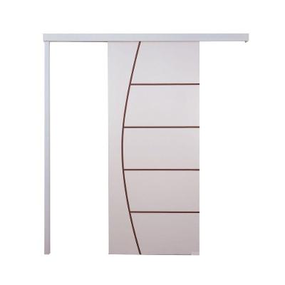 Porta De Correr Branco Prime Frisada F01 210x100