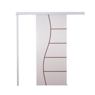 Porta De Correr Branco Prime Frisada F07 210x110