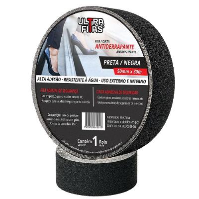 Fita Antiderrapante 50 Mm X 30 Metros - Preta