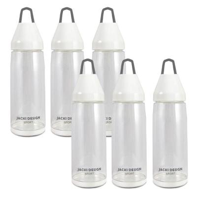 Kit De 6 Peças Garrafa 650ml Jacki Design Branco