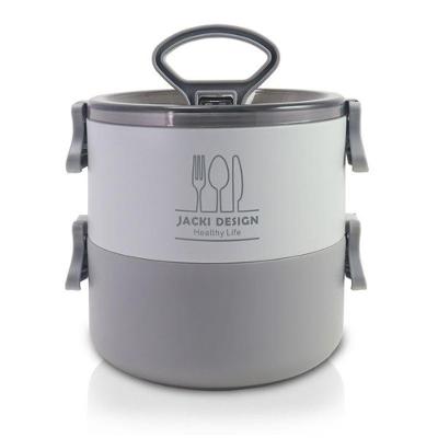 Pote Marmita De 2 Andares 1600 Ml - Joy Cinza