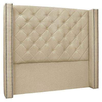 Cabeceira Casal Queen Cama Box 160cm Louise S06 Linho Dourado - Mpozenato
